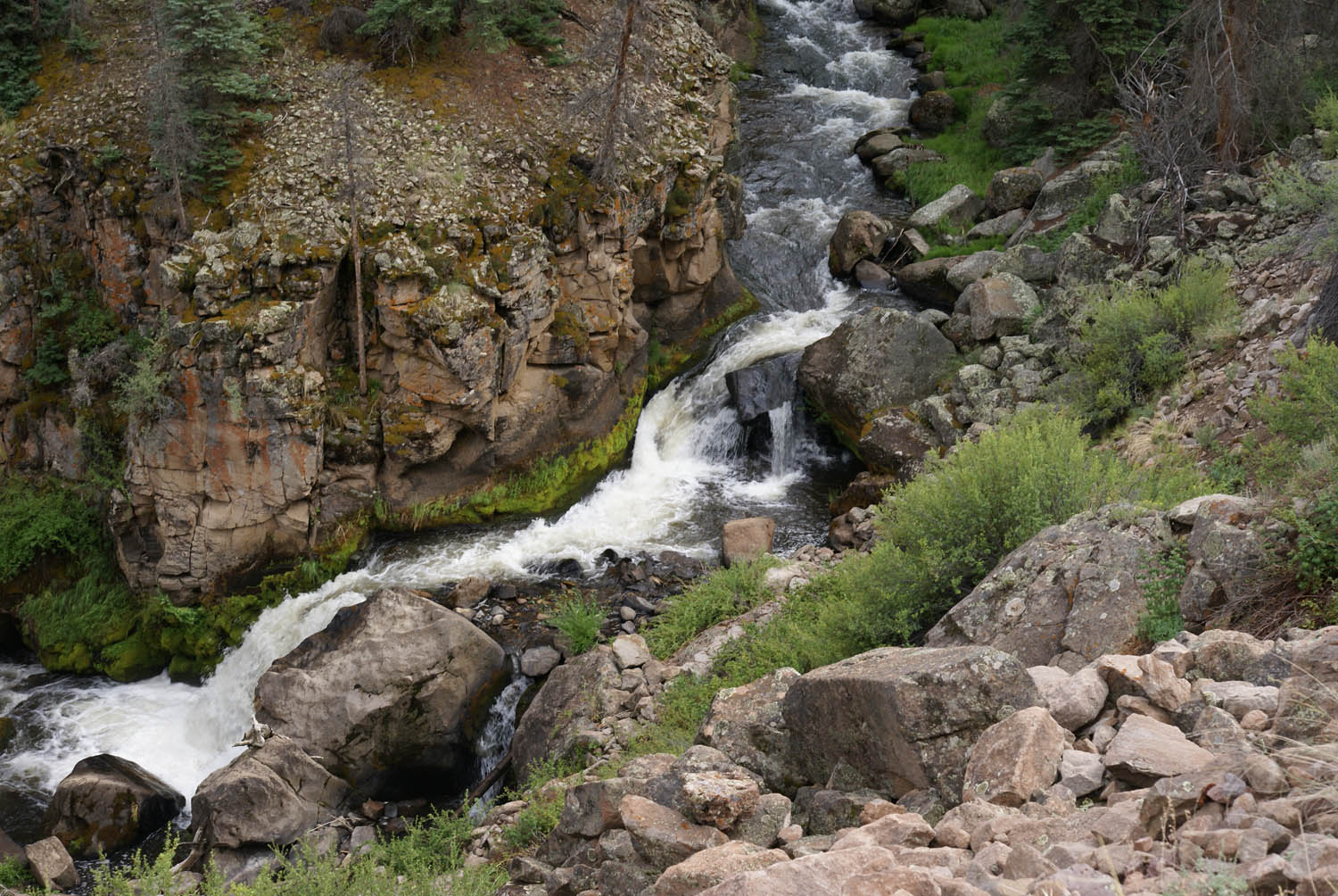 Spectacular falls in Colorado