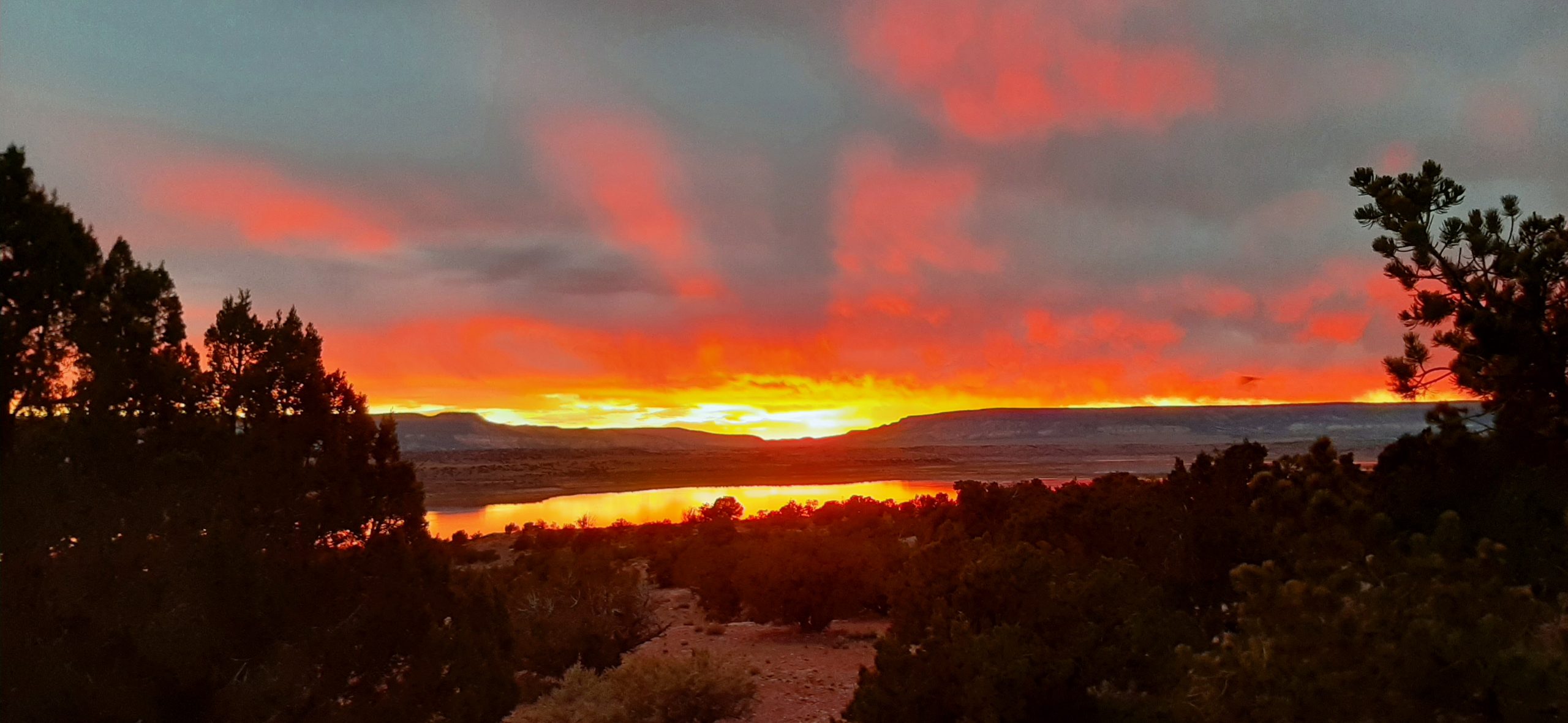 Amazing Sunset at Lake Abiquiu, NM
